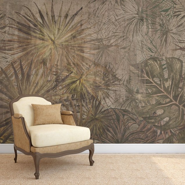 Halcyon VLAdiLA, tapet cu design tropical, palmieri, frunze