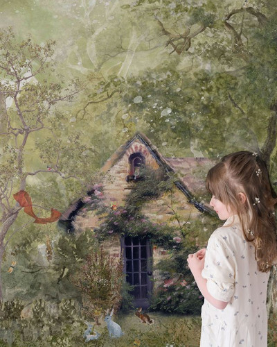 Tapet Tales of the Forest - O căsuță cochetă ascunsă în pădure