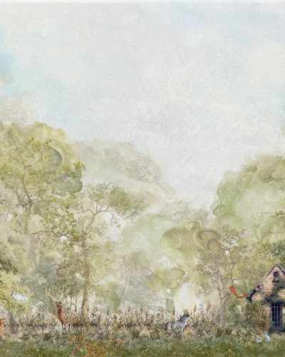 Tapet Tales of the Forest - O căsuță cochetă ascunsă în pădure