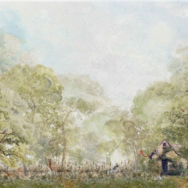 Tapet Tales of the Forest - O căsuță cochetă ascunsă în pădure