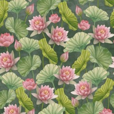 Tapet The Pond (green), personalizat, VLAdiLA