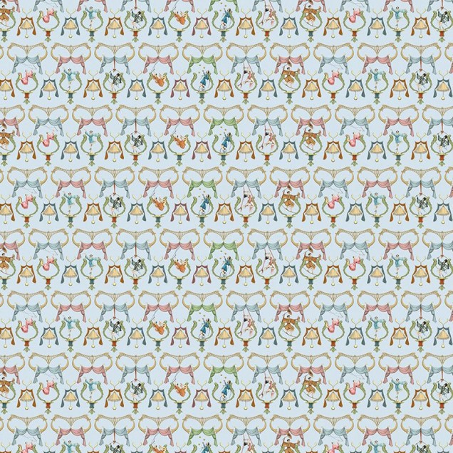 Tapet Pagliacci light blue, un tapet cu un design unic și elegant, care va aduce o notă de eleganță și originalitate în orice cameră.