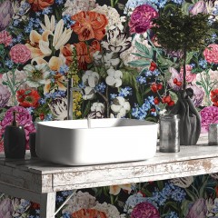 Tapet Bouquet di primavera (Dark), personalizat, VLAdiLA