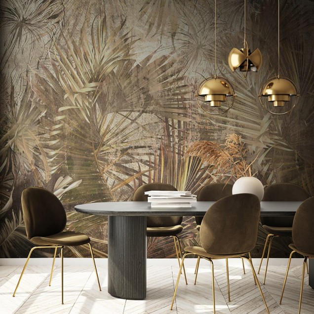 Tapet Halcyon Plenty Cassic, cu design geometric și accente de culoare caldă, ideal pentru baie sau dormitor