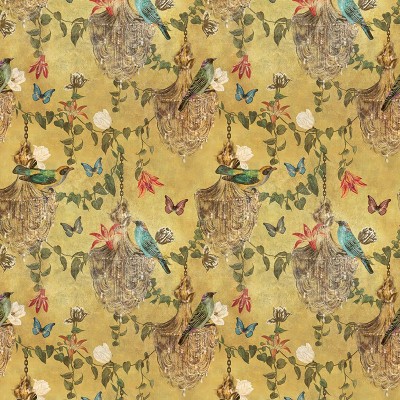 Tapet cu design floral opulent, Majestic Memoir Classic