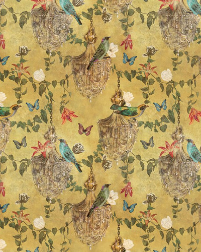 Tapet cu design floral opulent, Majestic Memoir Classic
