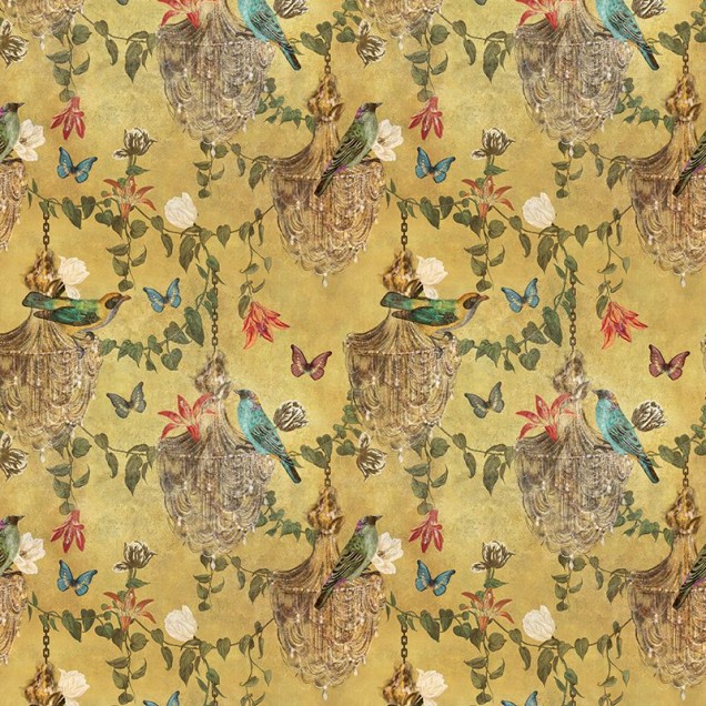 Tapet cu design floral opulent, Majestic Memoir Classic