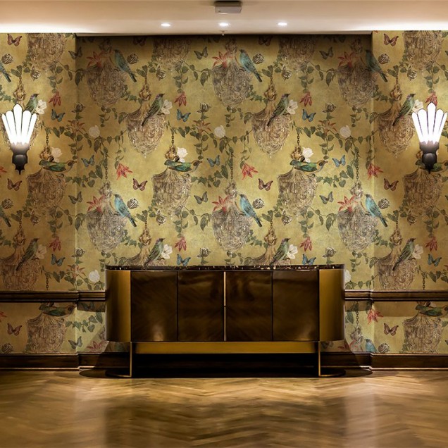 Tapet cu design floral opulent, Majestic Memoir Classic