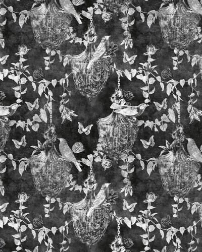 Tapet Majestic Memoir In Black cu un design elegant și modern, ideal pentru a adăuga o notă de rafinament spațiului tău.