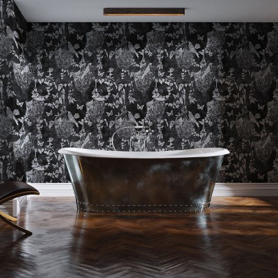 Tapet Majestic Memoir In Black cu un design elegant și modern, ideal pentru a adăuga o notă de rafinament spațiului tău.