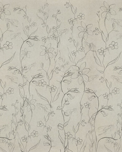 Fine Intaglio Field Paper Texture, VLAdiLA tapet floral minimalist