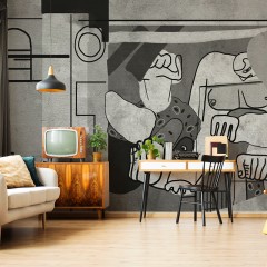 Tapet Oscar Grey, personalizat, VLAdiLA