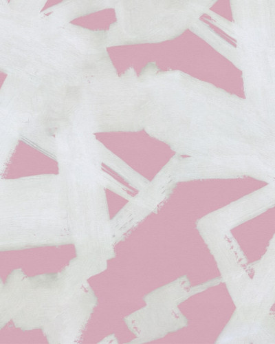 Wallpaper cu dungi roz delicate, design minimalist perfect pentru dormitor