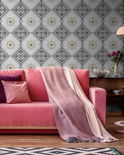 Tapet cu design geometric modern Izvor