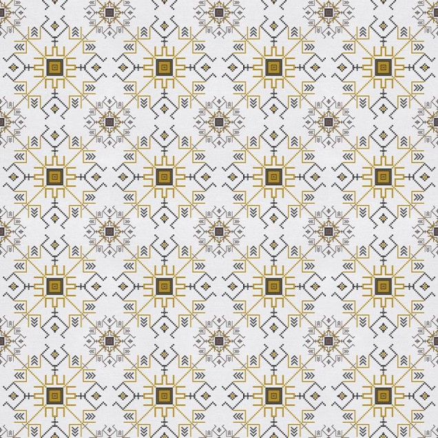 Tapet Rază de Soare - Design modern și sofisticat, cu motive geometrice și culori calde.