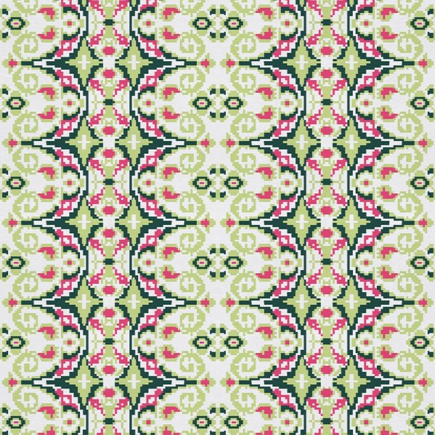 Tapet cu model Carpetă (verde deschis), cu design geometric abstract, perfect pentru living, dormitor sau hol
