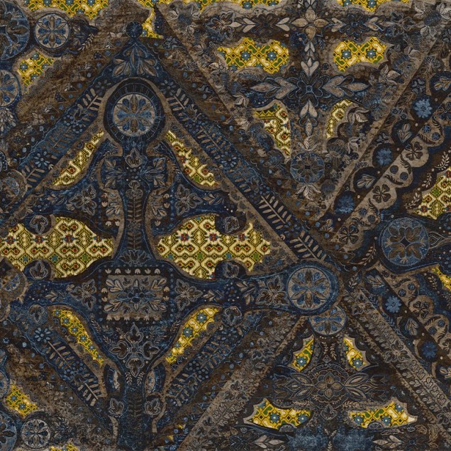 Tapet cu un design bogat și complex, inspirat de arta tradițională.