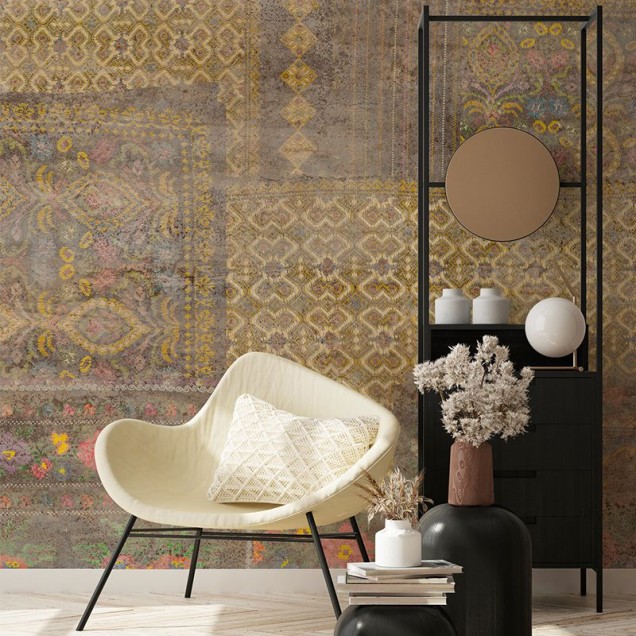 Tapet modern cu design grunge, Urzeală.
