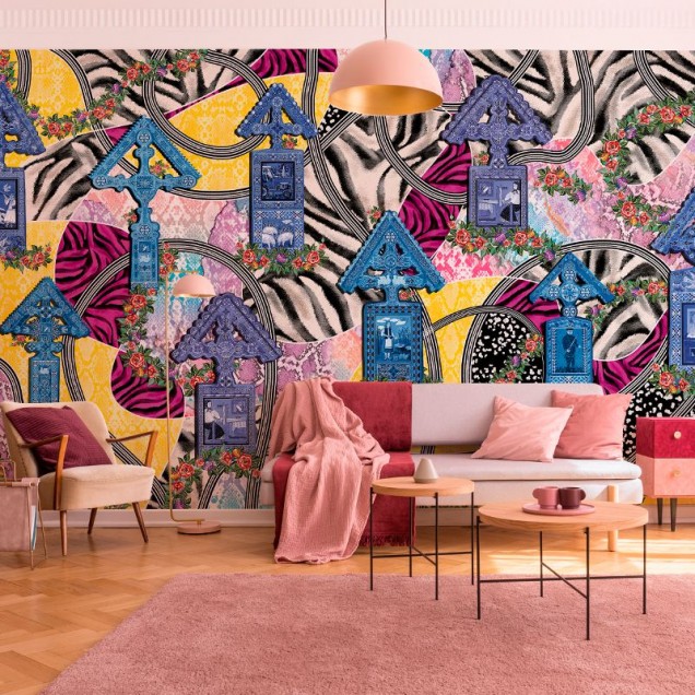 Tapet Valea Bradului, un tapet cu un design eclectic, care combină elemente tradiționale cu elemente moderne.