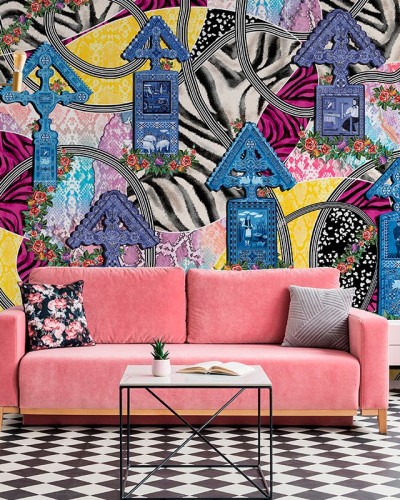 Tapet Valea Bradului, un tapet cu un design eclectic, care combină elemente tradiționale cu elemente moderne.