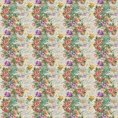Tapet floral Mărțișor (alb) cu design clasic, ideal pentru living, dormitor sau hol.