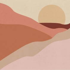 Tapet Desert Postcard (Warm), personalizat, VLAdiLA