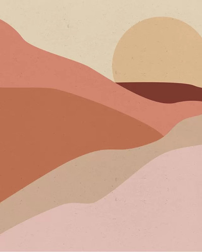 Tapet cu design abstract, inspirat de peisajele deșertice, cu culori calde și tonuri naturale. Perfect pentru dormitor, sufragerie sau birou.