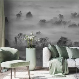 Tapet Foggy Landscape Grey, personalizat, VLAdiLA