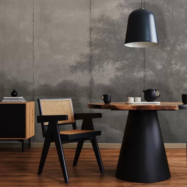Tapet Countryside (gri) VLAdiLA, design minimalist cu un finisaj gri mat, ideal pentru a crea un decor elegant.