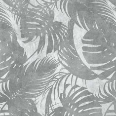 Tapet Leaves Original Grey, personalizat, VLAdiLA