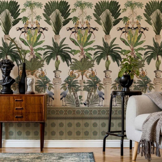 Tapet Tropical columns (light)