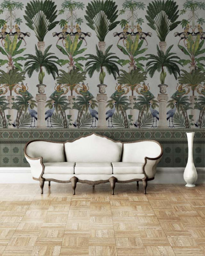 Tapet Tropical columns (light)
