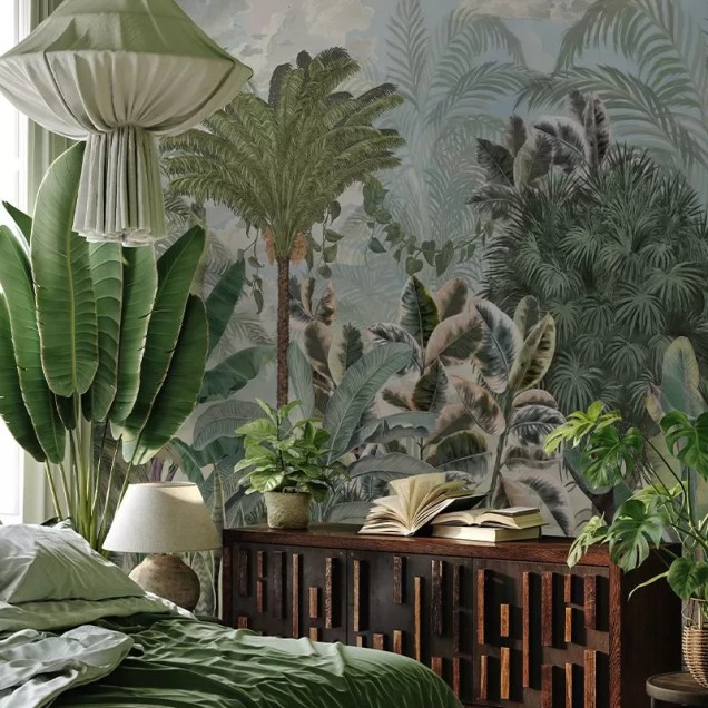 Tapet cu design tropical Gardenaria