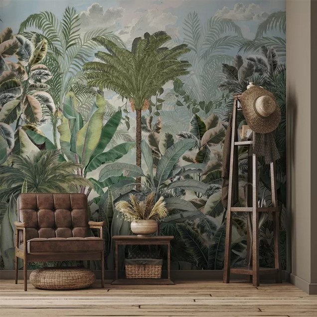 Tapet cu design tropical Gardenaria