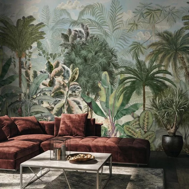 Tapet cu design tropical Gardenaria