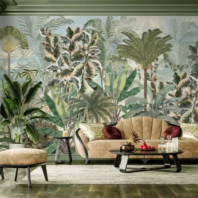 Tapet cu design tropical Gardenaria