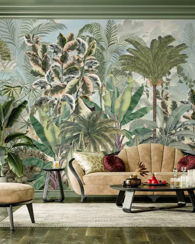 Tapet cu design tropical Gardenaria
