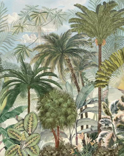 Tapet cu design tropical Gardenaria