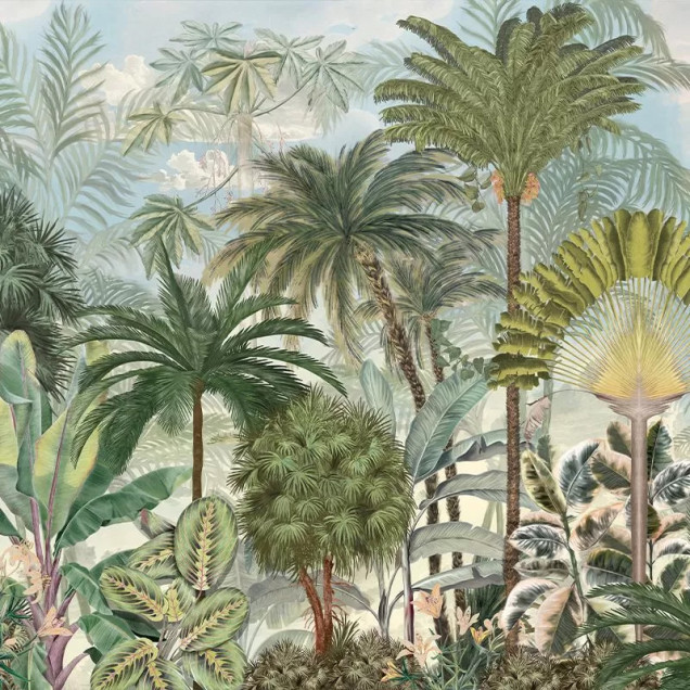 Tapet cu design tropical Gardenaria