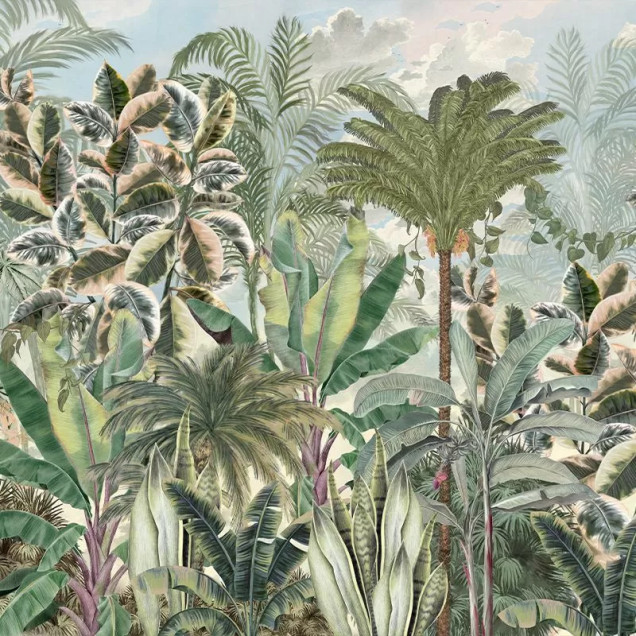 Tapet cu design tropical Gardenaria