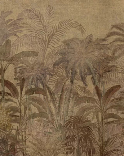 Tapet Antediluvian nature cu palmieri tropicali