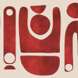 Tribal Tide Watercolor Red - personalizat, VLAdiLA