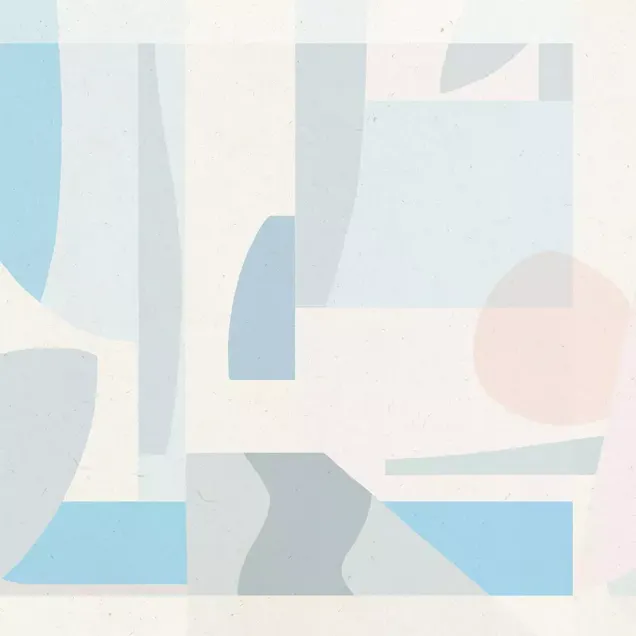 Tapet modern cu design abstract, Le bonheur (bleu)