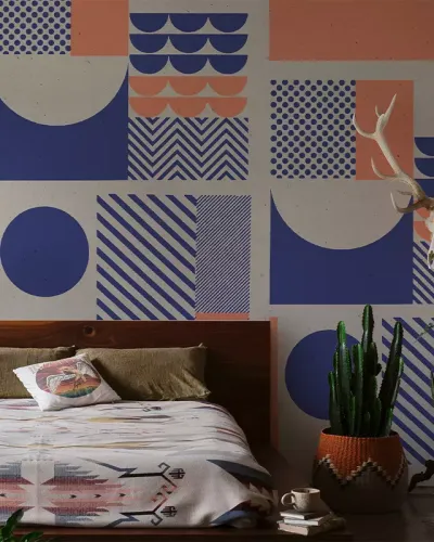 Tapet cu forme geometrice Rigolade