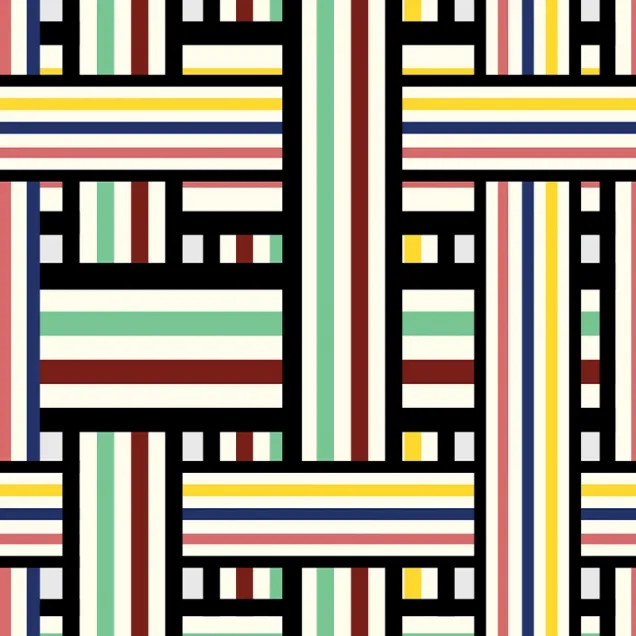 Tapet cu dungi colorate, design abstract geometric, modern si elegant.
