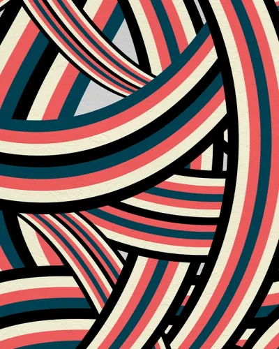 Tapet cu dungi geometrice abstracte în culori vibrante