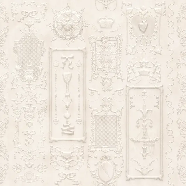 Tapet Ivory Chamber cu model 3D, design clasic, perfect pentru dormitoare, saloane, holuri