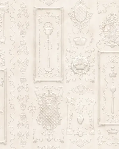Tapet Ivory Chamber cu model 3D, design clasic, perfect pentru dormitoare, saloane, holuri