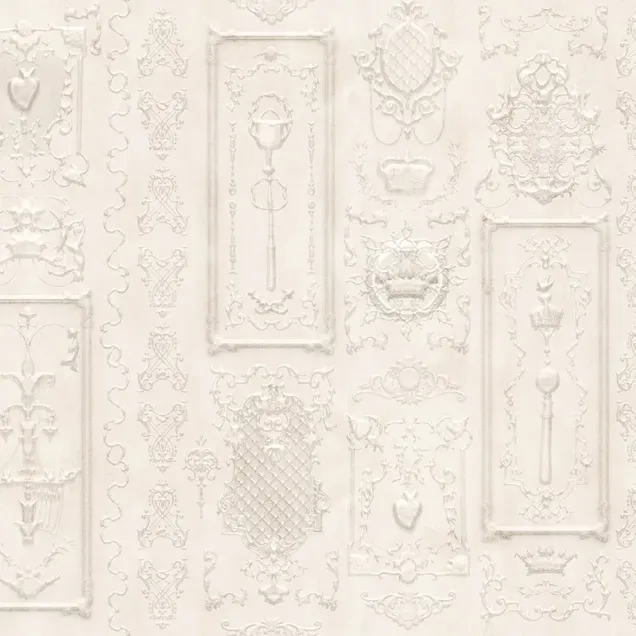 Tapet Ivory Chamber cu model 3D, design clasic, perfect pentru dormitoare, saloane, holuri