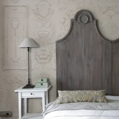 Tapet Ivory Chamber cu model 3D, design clasic, perfect pentru dormitoare, saloane, holuri